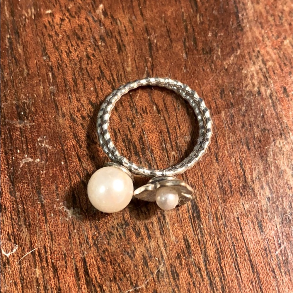 Fake pearl ring set